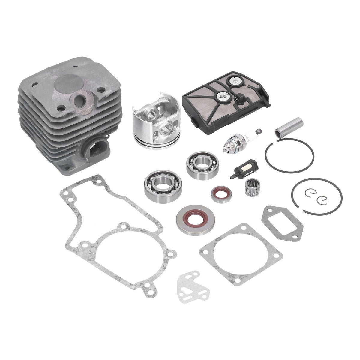 52mm Cylinder Piston Fuel Filter Spark Plug Bearing Paper Gasket Set Fit for STIHL MS038 380 Chain Saw