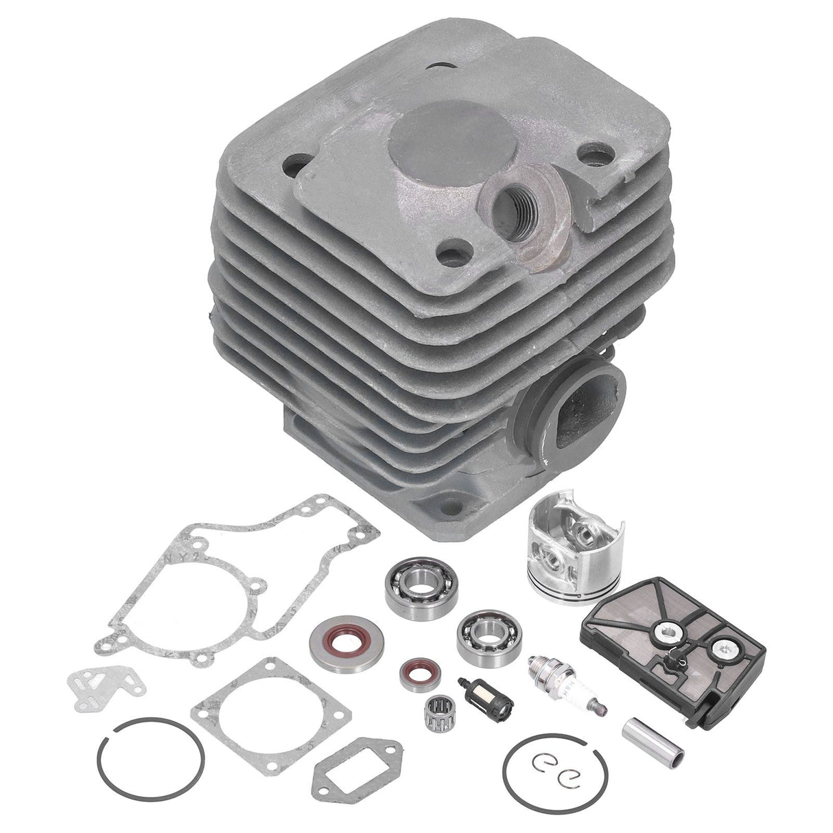 52mm Cylinder Piston Fuel Filter Spark Plug Bearing Paper Gasket Set Fit for STIHL MS038 380 Chain Saw