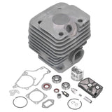 52mm Cylinder Piston Fuel Filter Spark Plug Bearing Paper Gasket Set Fit for STIHL MS038 380 Chain Saw - Low Angle