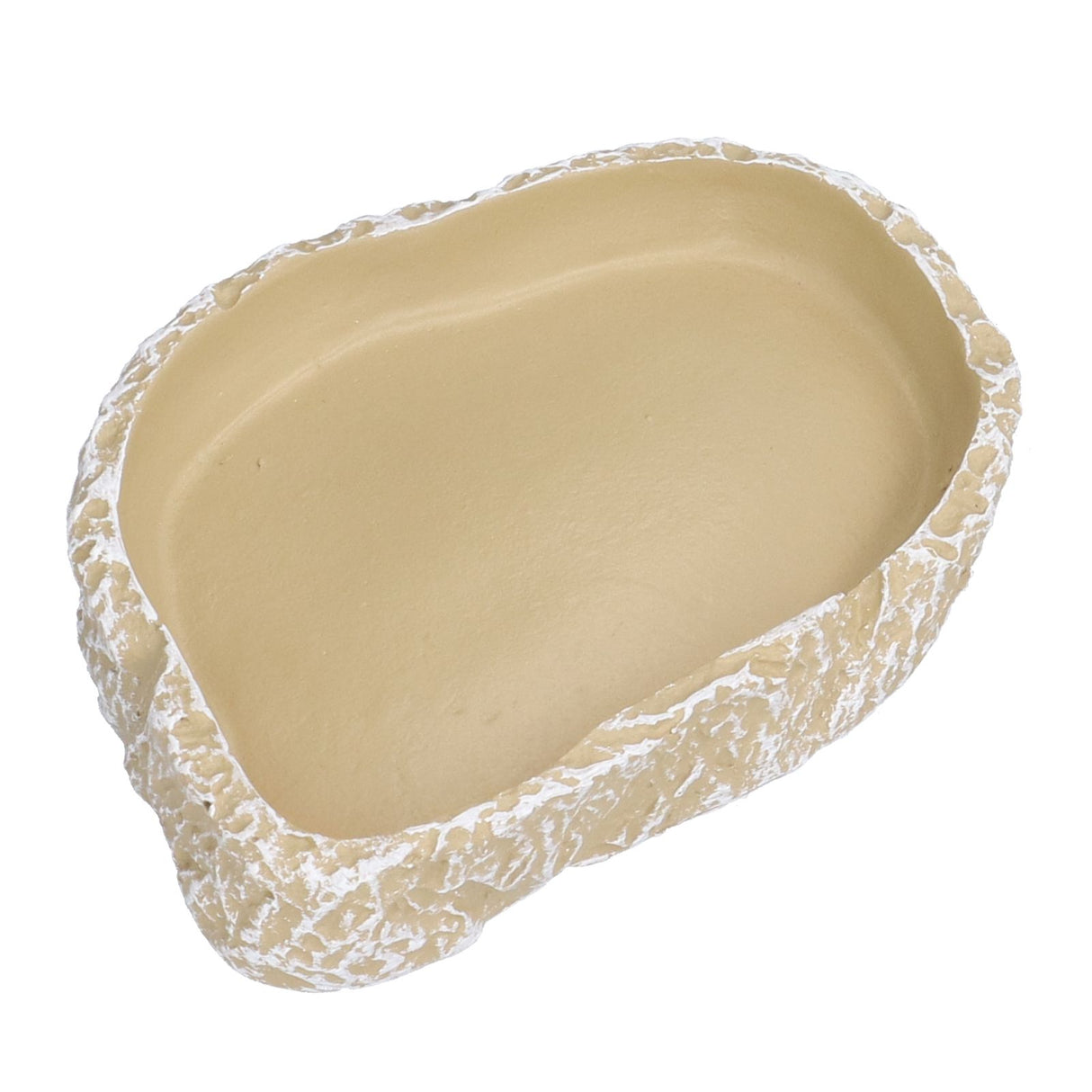 Reptile Food Water Bowl Resin Pets Feeding Plate Dish for Aquarium Tortoises Turtles Lizards Yellow