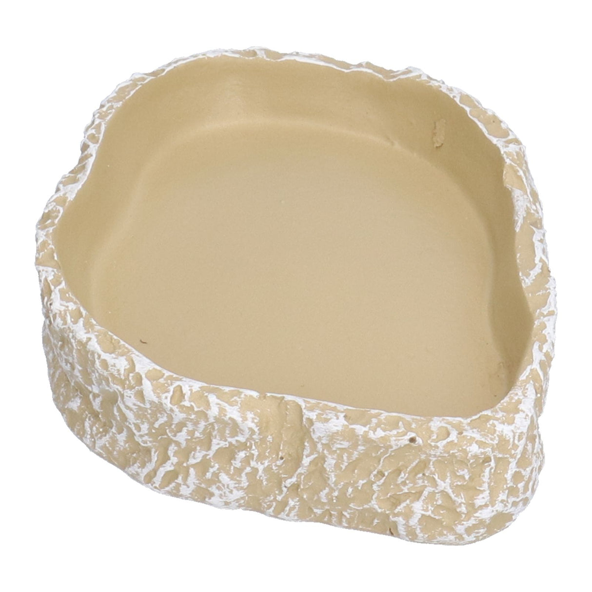Reptile Food Water Bowl Resin Pets Feeding Plate Dish for Aquarium Tortoises Turtles Lizards Yellow