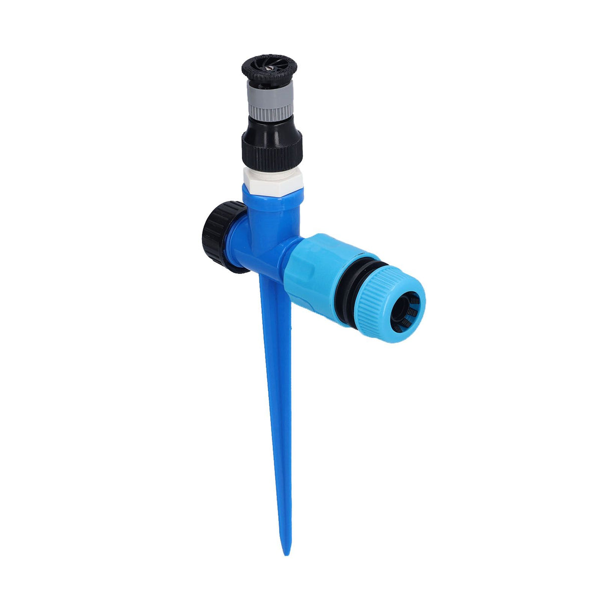Lawn Sprinkler 1/2 in 360° Rotatable Adjustable Irrigation Sprayer with Ground Spike for Fruit Trees Shrubs Greenhouses