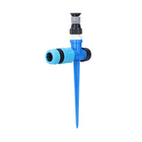 Lawn Sprinkler 1/2 in 360° Rotatable Adjustable Irrigation Sprayer with Ground Spike for Fruit Trees Shrubs Greenhouses - Rear View