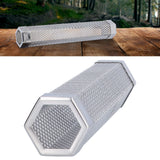 Smoker Tube 304 Stainless Steel Portable Hex Stable Barbecue Smoke Generator Pipe for Cold Hot Smoking Grilled Foods30.6x5cm(12 Inches)