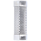 Smoker Tube 304 Stainless Steel Portable Hex Stable Barbecue Smoke Generator Pipe for Cold Hot Smoking Grilled Foods15.4x5cm(6 Inches) - Front View
