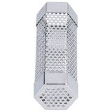 Smoker Tube 304 Stainless Steel Portable Hex Stable Barbecue Smoke Generator Pipe for Cold Hot Smoking Grilled Foods15.4x5cm(6 Inches)