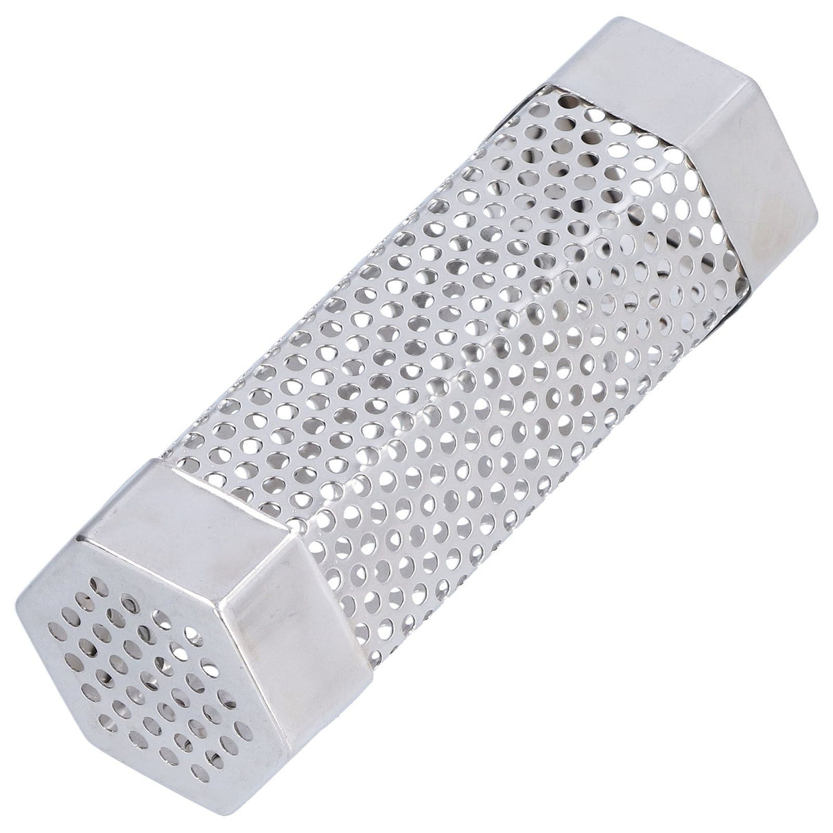 Smoker Tube 304 Stainless Steel Portable Hex Stable Barbecue Smoke Generator Pipe for Cold Hot Smoking Grilled Foods15.4x5cm(6 Inches)