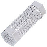 Smoker Tube 304 Stainless Steel Portable Hex Stable Barbecue Smoke Generator Pipe for Cold Hot Smoking Grilled Foods15.4x5cm(6 Inches)