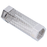 Smoker Tube 304 Stainless Steel Portable Hex Stable Barbecue Smoke Generator Pipe for Cold Hot Smoking Grilled Foods15.4x5cm(6 Inches)