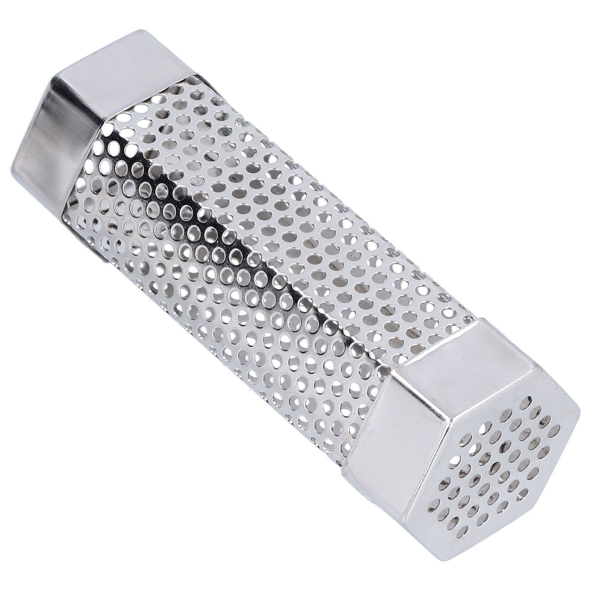 Smoker Tube 304 Stainless Steel Portable Hex Stable Barbecue Smoke Generator Pipe for Cold Hot Smoking Grilled Foods15.4x5cm(6 Inches)