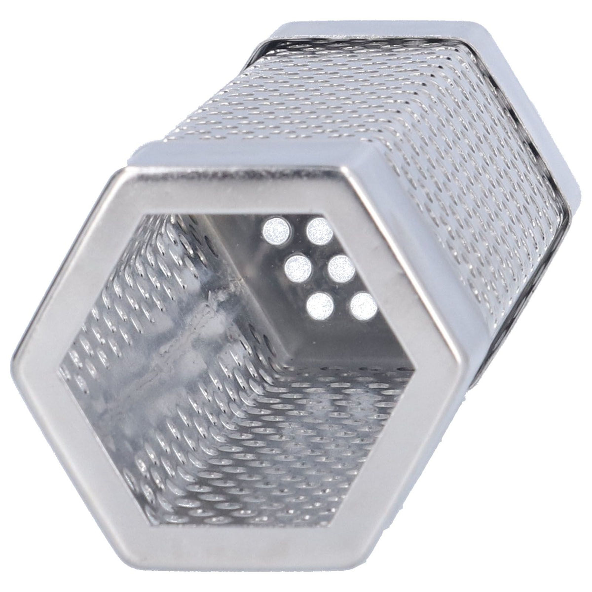 Smoker Tube 304 Stainless Steel Portable Hex Stable Barbecue Smoke Generator Pipe for Cold Hot Smoking Grilled Foods15.4x5cm(6 Inches)
