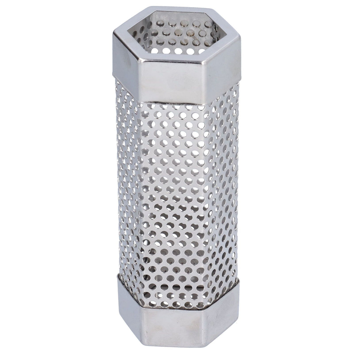 Smoker Tube 304 Stainless Steel Portable Hex Stable Barbecue Smoke Generator Pipe for Cold Hot Smoking Grilled Foods15.4x5cm(6 Inches)