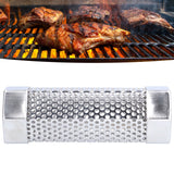 Smoker Tube 304 Stainless Steel Portable Hex Stable Barbecue Smoke Generator Pipe for Cold Hot Smoking Grilled Foods15.4x5cm(6 Inches)