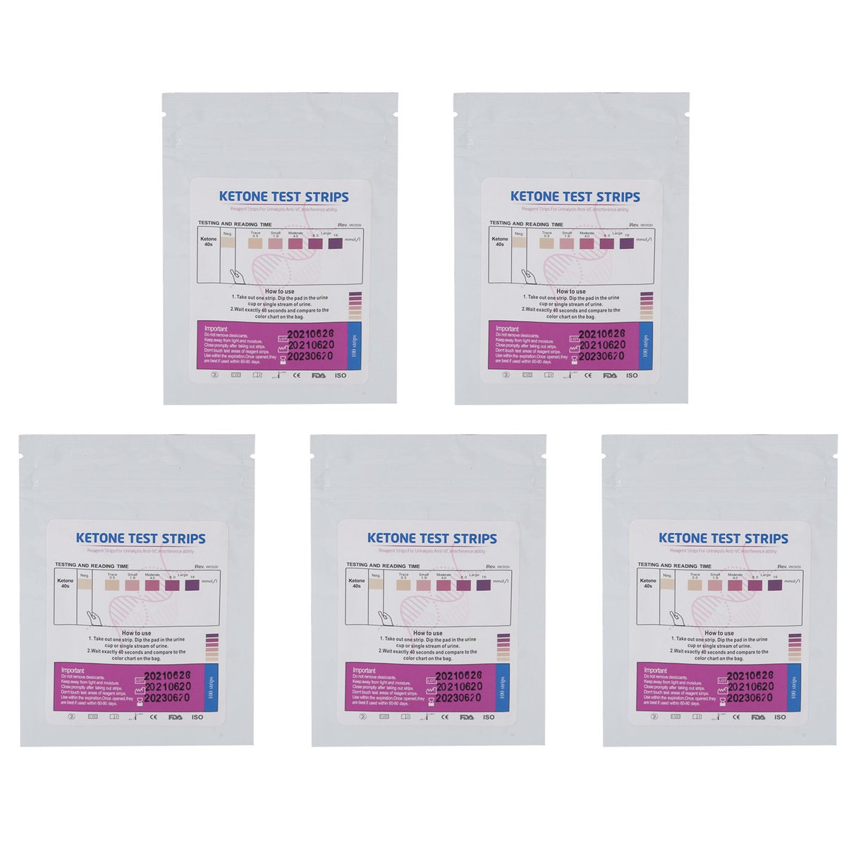 5 Packs Pool Test Strips Fast Detection Easily Read Clear Results Reliable Uric Acid Test Paper for Swimming Pools Spas