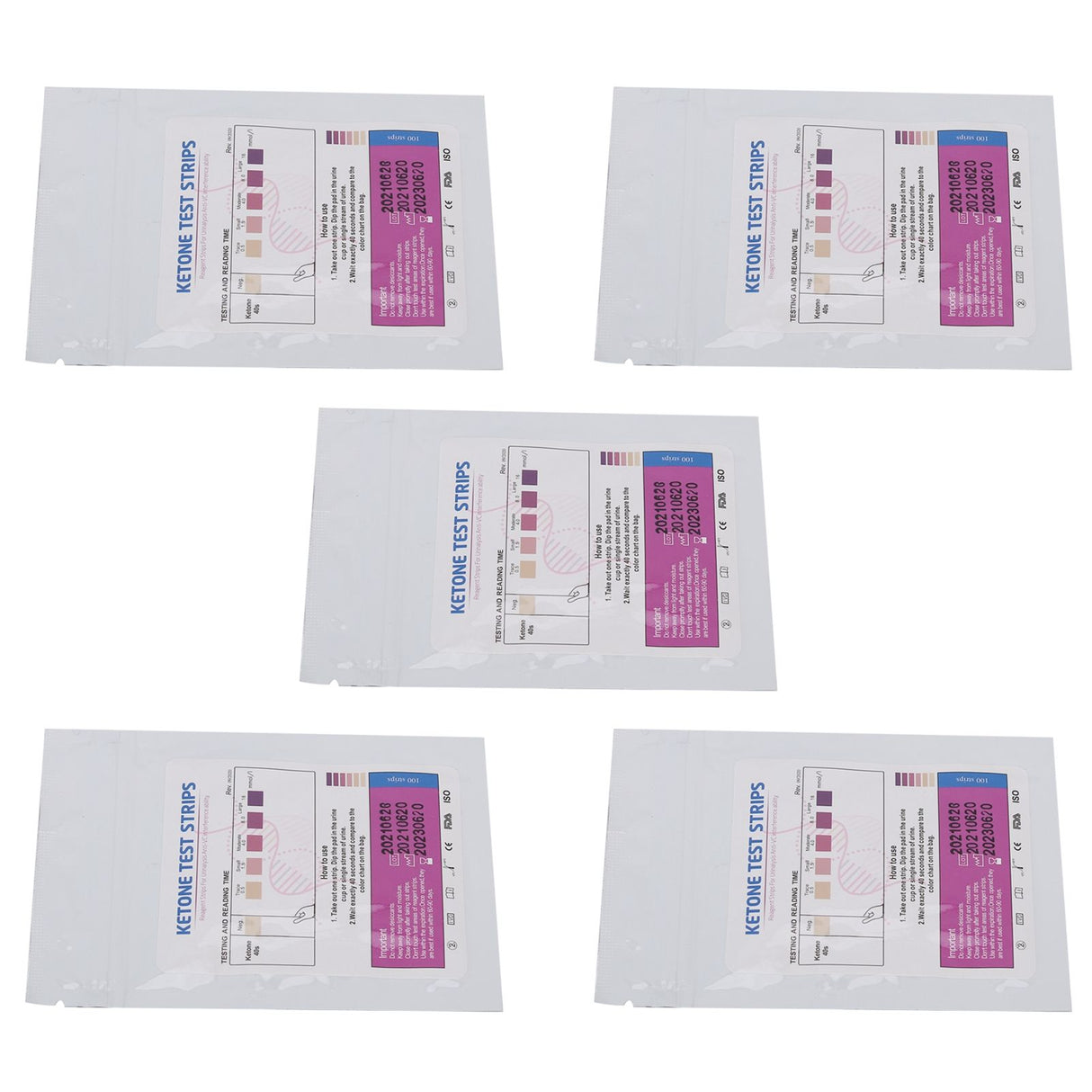 5 Packs Pool Test Strips Fast Detection Easily Read Clear Results Reliable Uric Acid Test Paper for Swimming Pools Spas