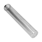 Smoker Box Cylindrical Detachable Large Capacity Fruit Wood BBQ Pellet Smoker Tube for Outdoor CampingL 30.6x5.3cm - Low Angle