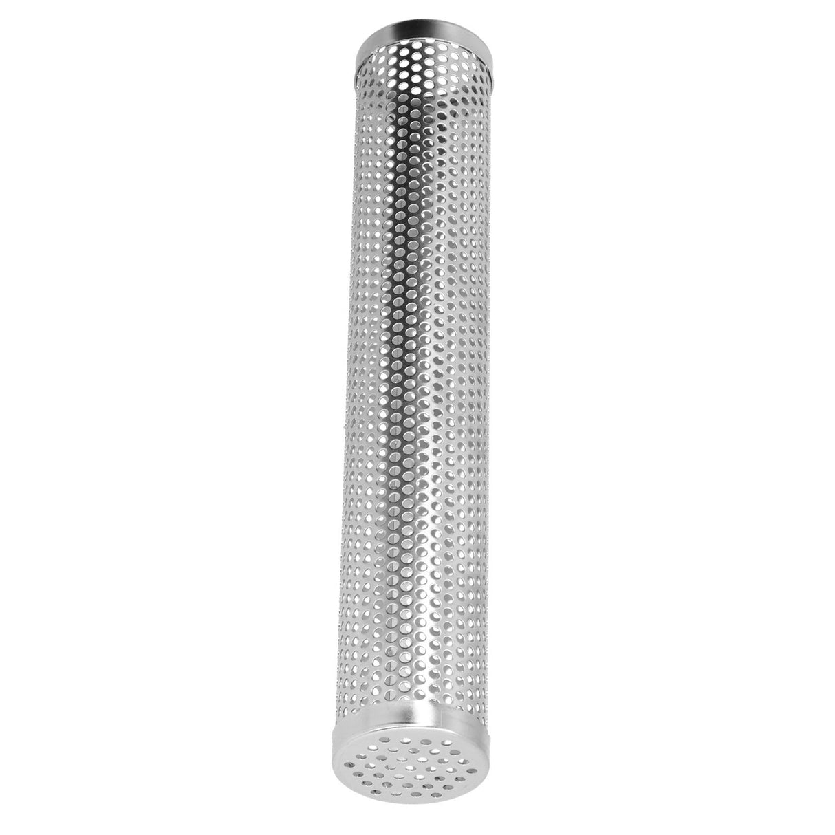 Smoker Box Cylindrical Detachable Large Capacity Fruit Wood BBQ Pellet Smoker Tube for Outdoor CampingL 30.6x5.3cm