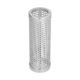 Smoker Box Cylindrical Detachable Large Capacity Fruit Wood BBQ Pellet Smoker Tube for Outdoor CampingS 15.3x5.3cm - Front View