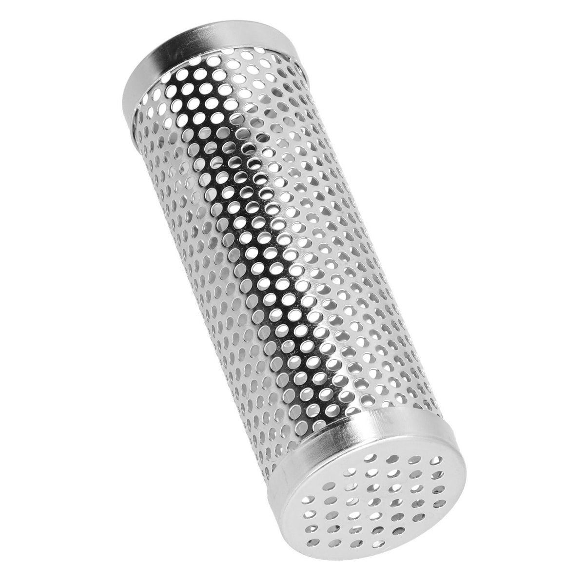 Smoker Box Cylindrical Detachable Large Capacity Fruit Wood BBQ Pellet Smoker Tube for Outdoor CampingS 15.3x5.3cm