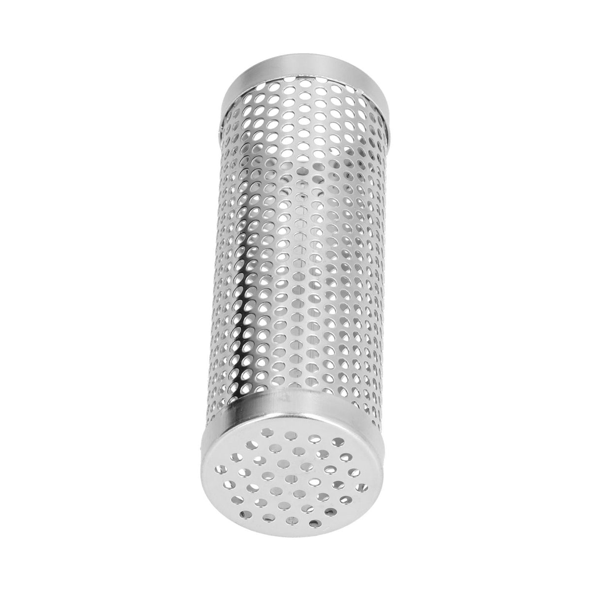 Smoker Box Cylindrical Detachable Large Capacity Fruit Wood BBQ Pellet Smoker Tube for Outdoor CampingS 15.3x5.3cm