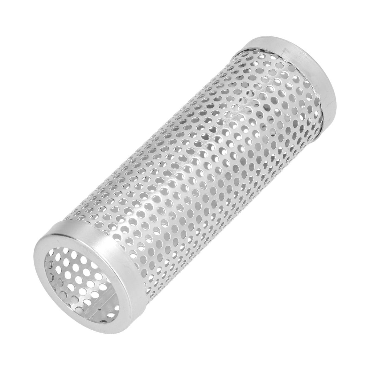 Smoker Box Cylindrical Detachable Large Capacity Fruit Wood BBQ Pellet Smoker Tube for Outdoor CampingS 15.3x5.3cm