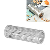 Smoker Box Cylindrical Detachable Large Capacity Fruit Wood BBQ Pellet Smoker Tube for Outdoor CampingS 15.3x5.3cm