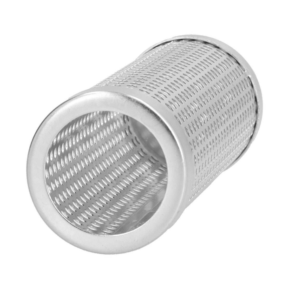 Smoker Box Cylindrical Detachable Large Capacity Fruit Wood BBQ Pellet Smoker Tube for Outdoor CampingS 15.3x5.3cm