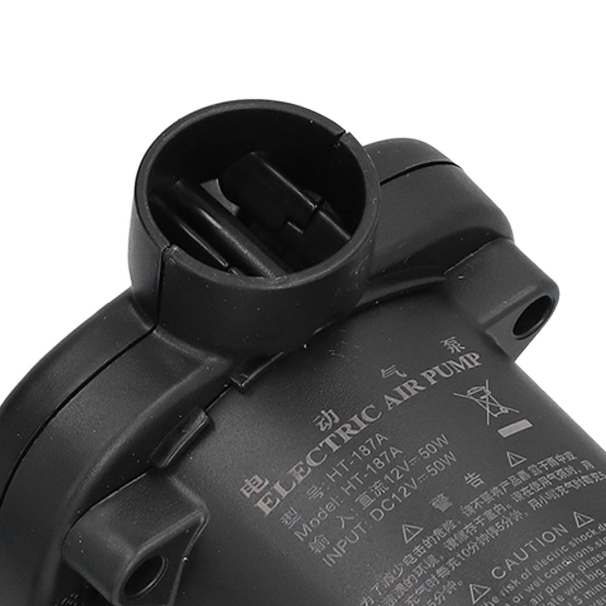Air Pump DC12V Power 50W 2 Functional Nozzles Light Weight Inflator Pump for Rubber Boat