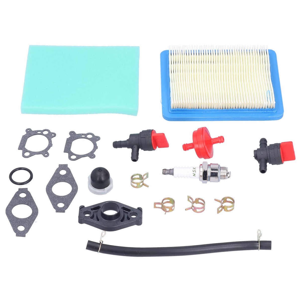 Carburetor Air Filter Fuel Pipe Spark Plug Set for 694202 693909 692648 499617 498170 497586 498254 497314 497347 497410