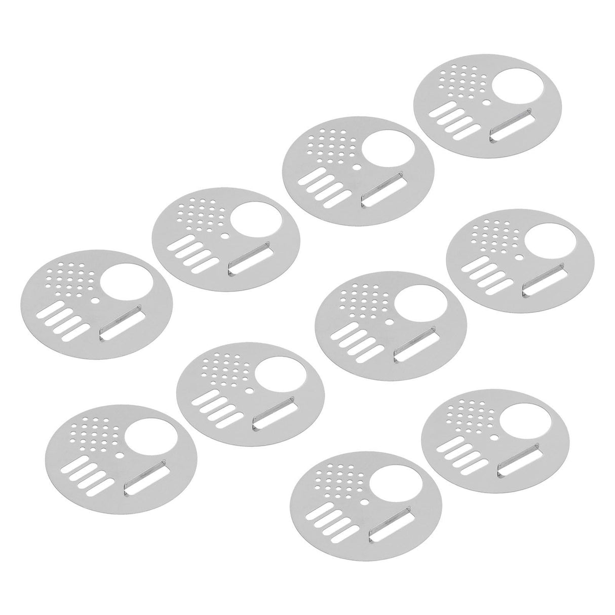 10Pcs Round Beehive Door Stainless Steel 6.8cm Rotatable Efficient High Performance Beehive Supplies