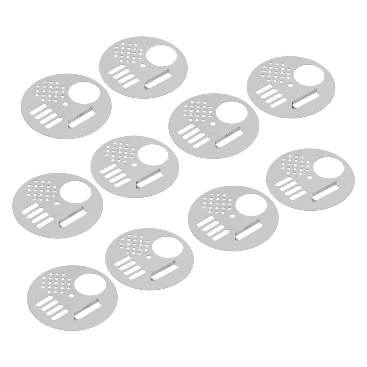 10Pcs Round Beehive Door Stainless Steel 6.8cm Rotatable Efficient High Performance Beehive Supplies