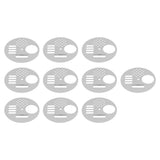 10Pcs Round Beehive Door Stainless Steel 6.8cm Rotatable Efficient High Performance Beehive Supplies