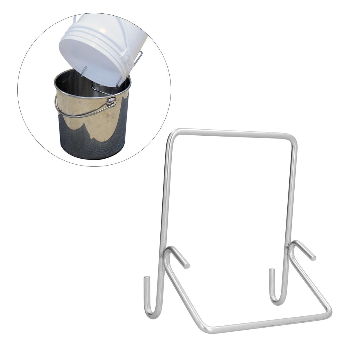 Honey Bucket Rack Stainless Steel Strong Carrying Capacity Rustproof Firm Bucket Holder Bracket