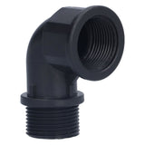 2Set Elbow Connector Durable Adaptable Hose Adapter with Nipple Connector for Garden Outdoor(G3/4 Directional Elbow Female and Male Thread Nipple )
