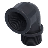 2Set Elbow Connector Durable Adaptable Hose Adapter with Nipple Connector for Garden Outdoor(G3/4 Directional Elbow Female and Male Thread Nipple ) - Extra Image