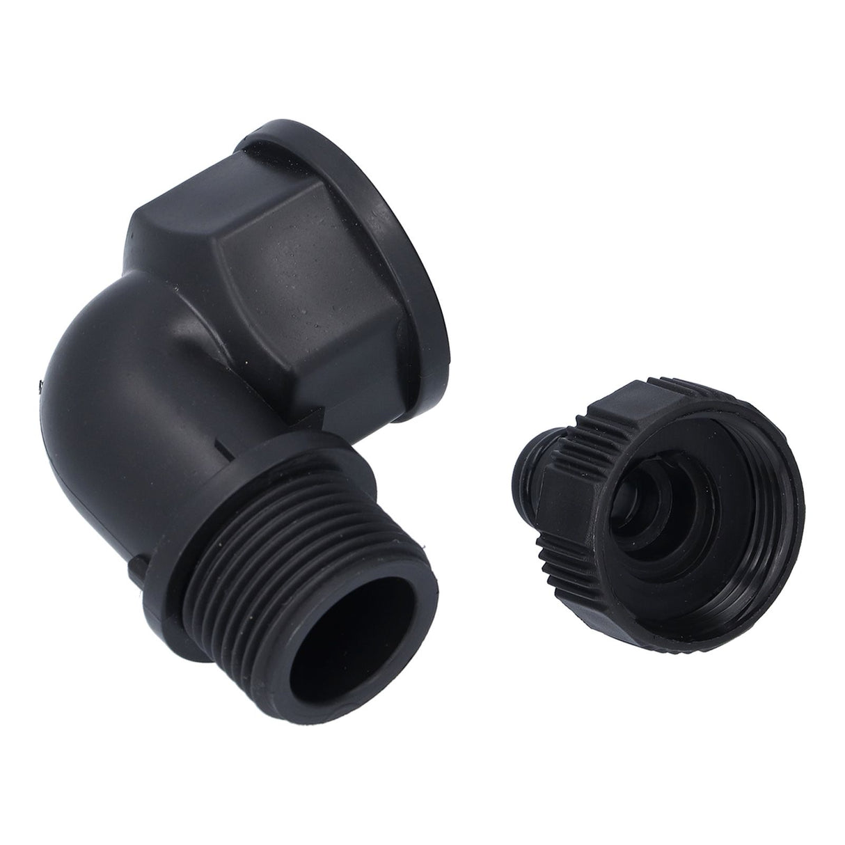 2Set Elbow Connector Durable Adaptable Hose Adapter with Nipple Connector for Garden Outdoor(G1 Directional Elbow Female and Male Thread Nipple )