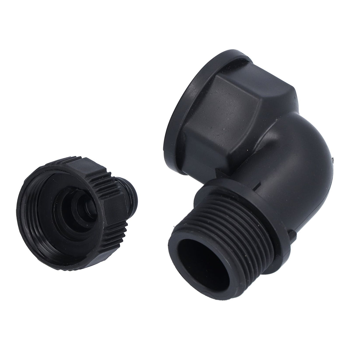 2Set Elbow Connector Durable Adaptable Hose Adapter with Nipple Connector for Garden Outdoor(G1 Directional Elbow Female and Male Thread Nipple )