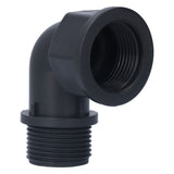 2Set Elbow Connector Durable Adaptable Hose Adapter with Nipple Connector for Garden Outdoor(G1 Directional Elbow Female and Male Thread Nipple )