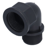 2Set Elbow Connector Durable Adaptable Hose Adapter with Nipple Connector for Garden Outdoor(G1 Directional Elbow Female and Male Thread Nipple )