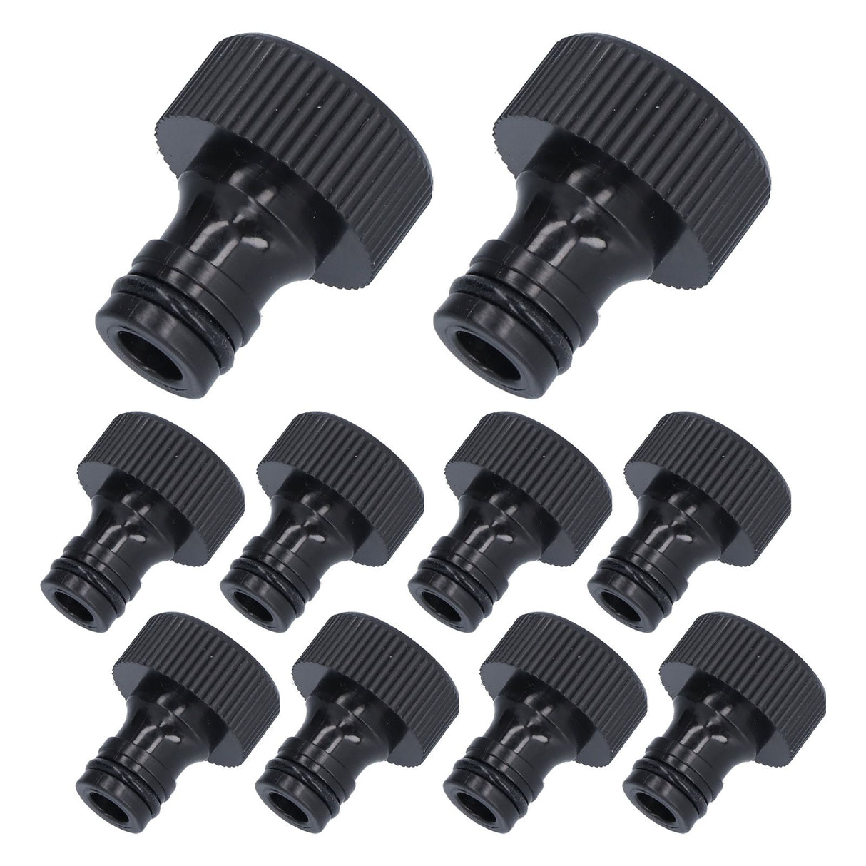 10Pcs 15mm Thread Adapter Plastic Sealable Durable Hose Connector for Courtyard GardenG3/4 Female Thread