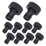 10Pcs 15mm Thread Adapter Plastic Sealable Durable Hose Connector for Courtyard GardenG3/4 Female Thread