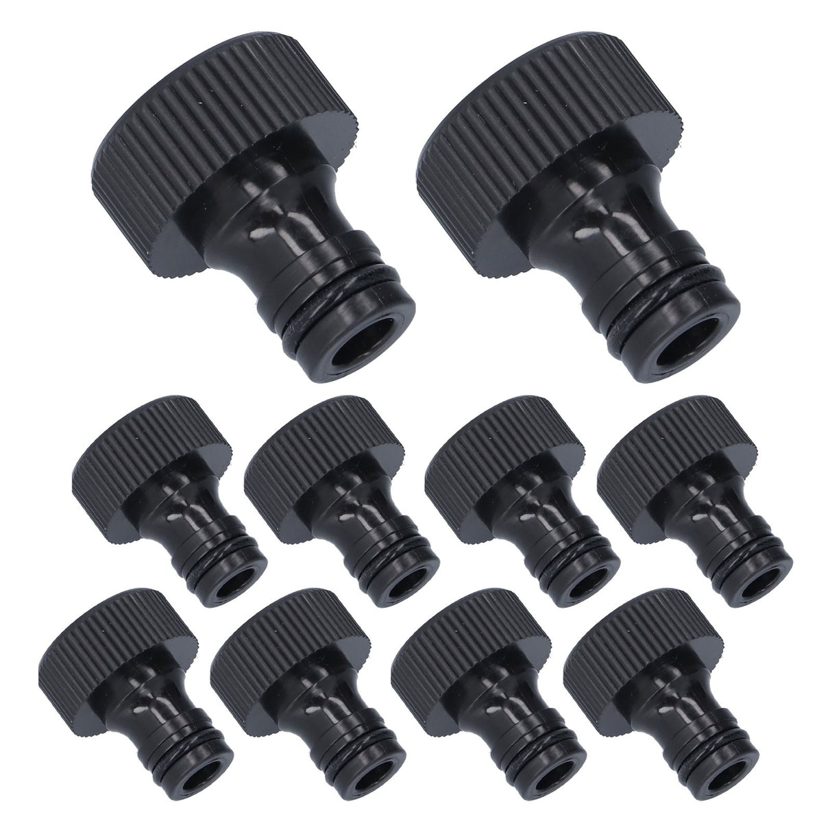 10Pcs 15mm Thread Adapter Plastic Sealable Durable Hose Connector for Courtyard GardenG3/4 Female Thread
