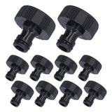 10Pcs 15mm Thread Adapter Plastic Sealable Durable Hose Connector for Courtyard GardenG1 Female Thread