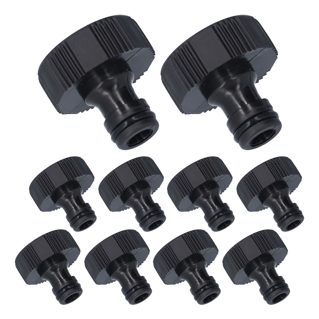 10Pcs 15mm Thread Adapter Plastic Sealable Durable Hose Connector for Courtyard GardenG1 Female Thread