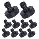 10Pcs 15mm Thread Adapter Plastic Sealable Durable Hose Connector for Courtyard GardenG1 Female Thread