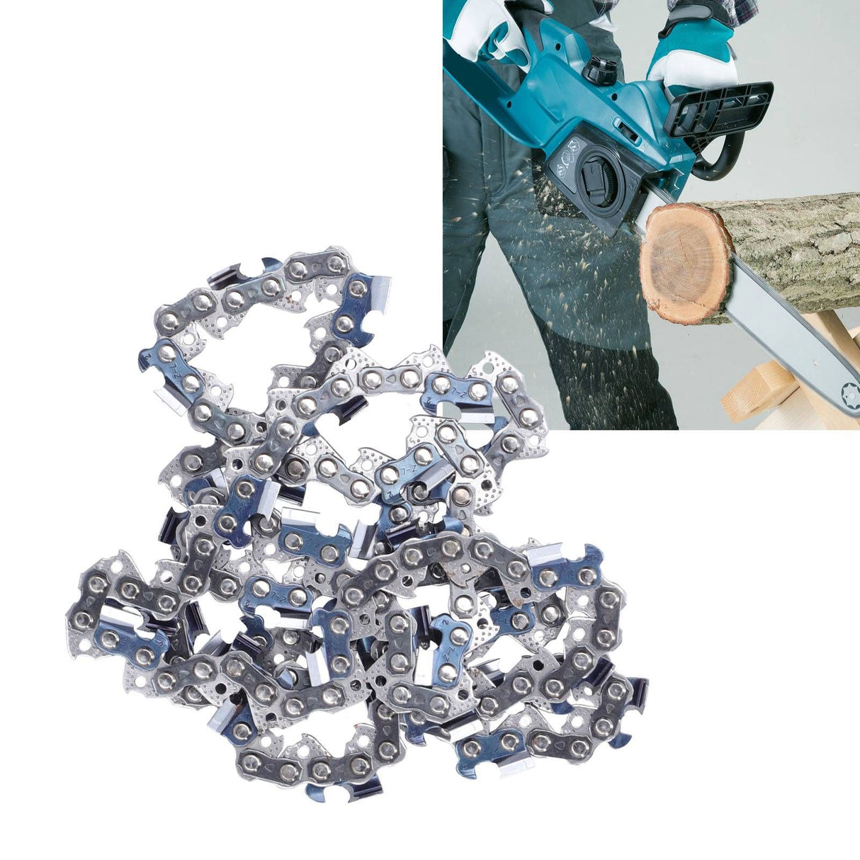 Manganese Steel Electric Chainsaw Chain Replacement Fit for 20 Inch Gasoline Chainsaw