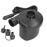 12V Air Pump ABS Electric Inflation Pump with 3 Nozzles Powerful Portable for Inflatable Toy Boat - Front View