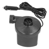 12V Air Pump ABS Electric Inflation Pump with 3 Nozzles Powerful Portable for Inflatable Toy Boat - Close-Up Angle