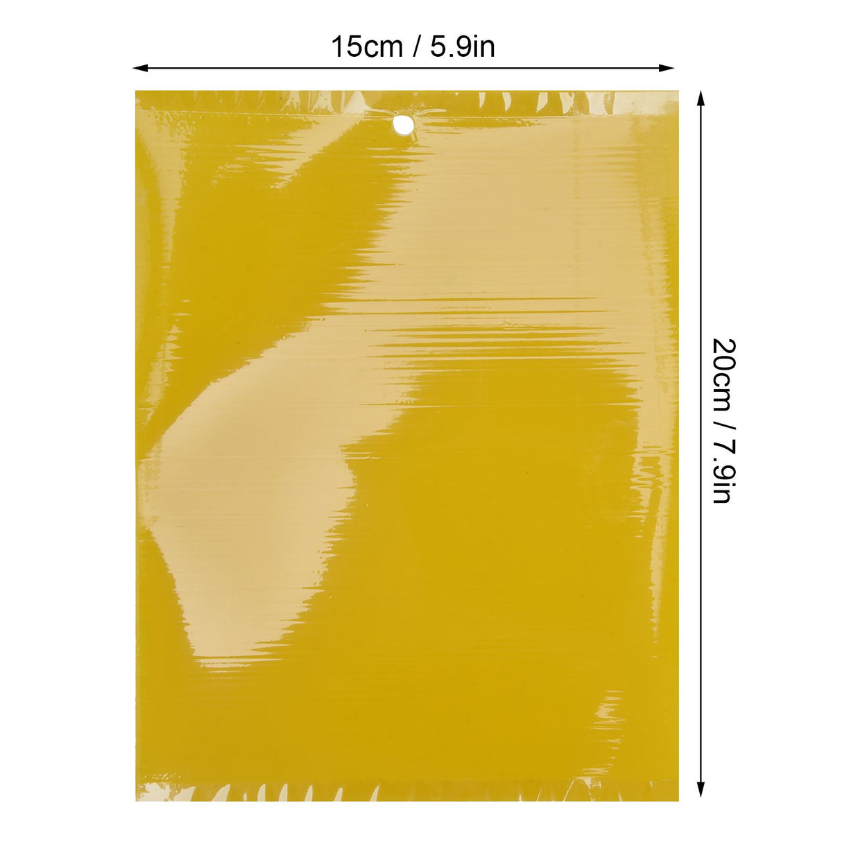 20Pcs 20x15cm Insect Trap Non Toxic Efficient PVC Yellow Fly Trap for Greenhouse Garden