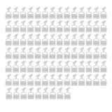 100PCS Plant Climbing Wall Fixture Wall Vines Fixing Clip Self Adhesive Branch Fixture Securing ClipWhite